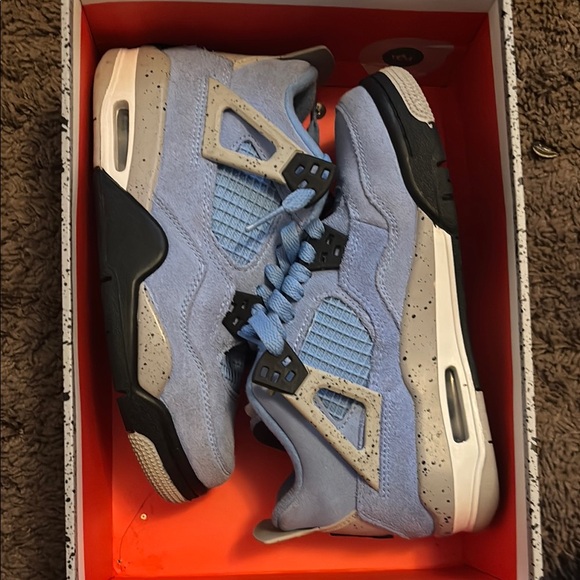 Kids Blue and Black Sneakers air Jordan 4 retro (GS)